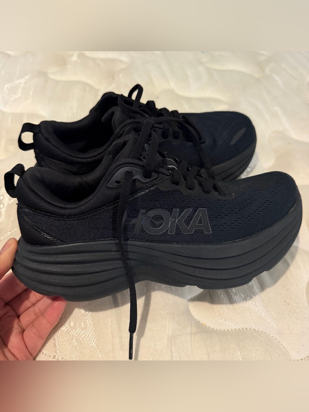 Hoka women All-Black Athletic Running Shoes